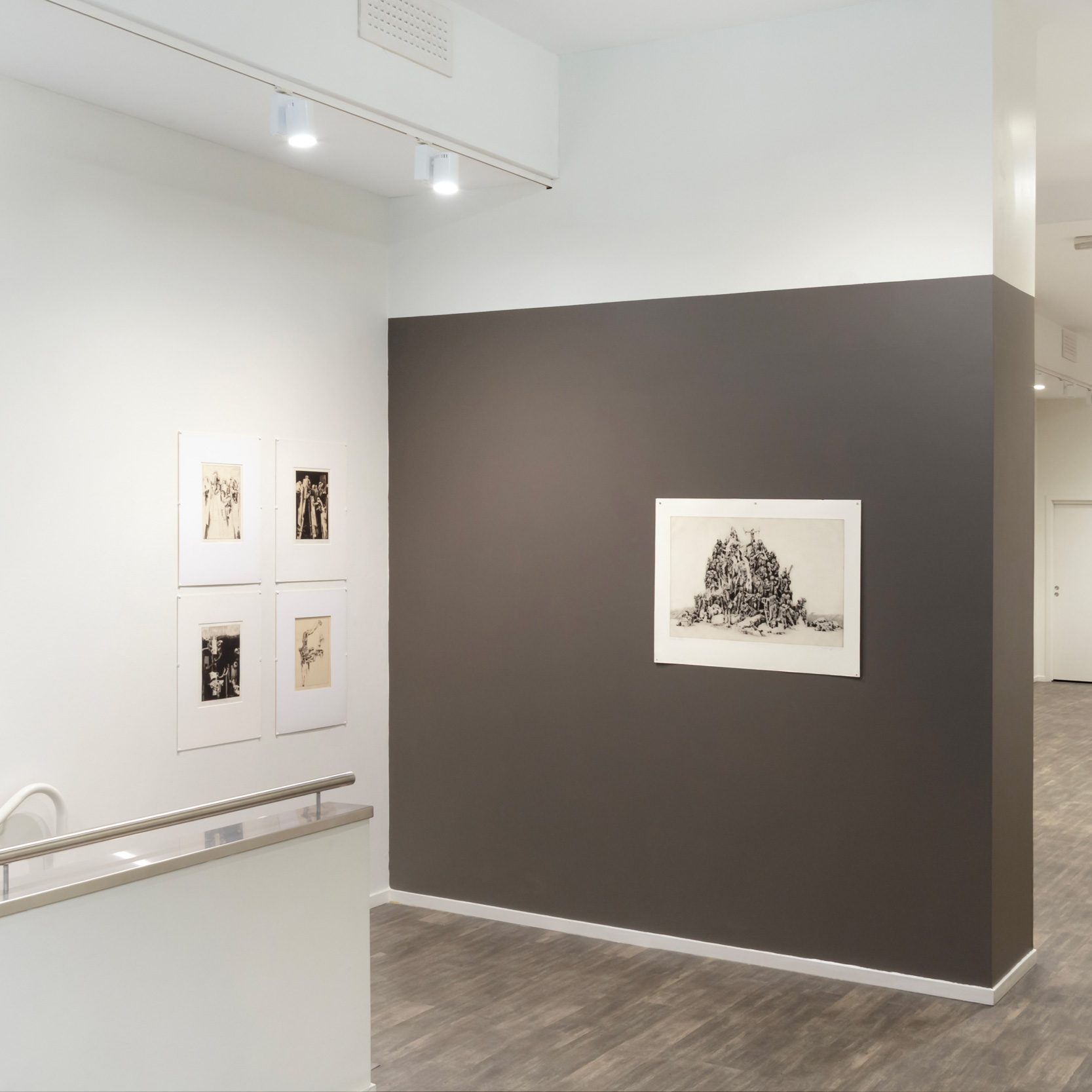 Fra utstillingen «Et decennium med koldnålsgrafikk» av Oddvar Løkse