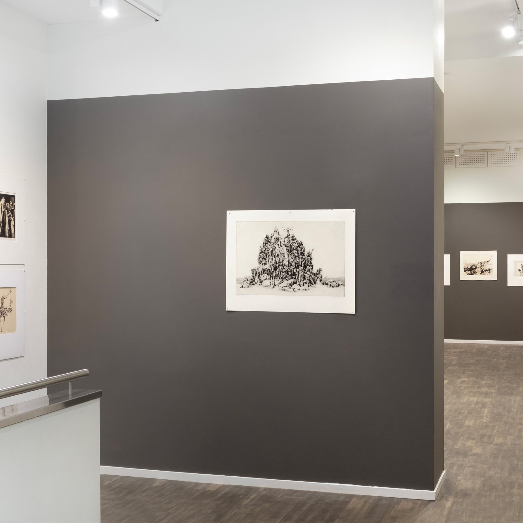 Fra utstillingen «Et decennium med koldnålsgrafikk» av Oddvar Løkse