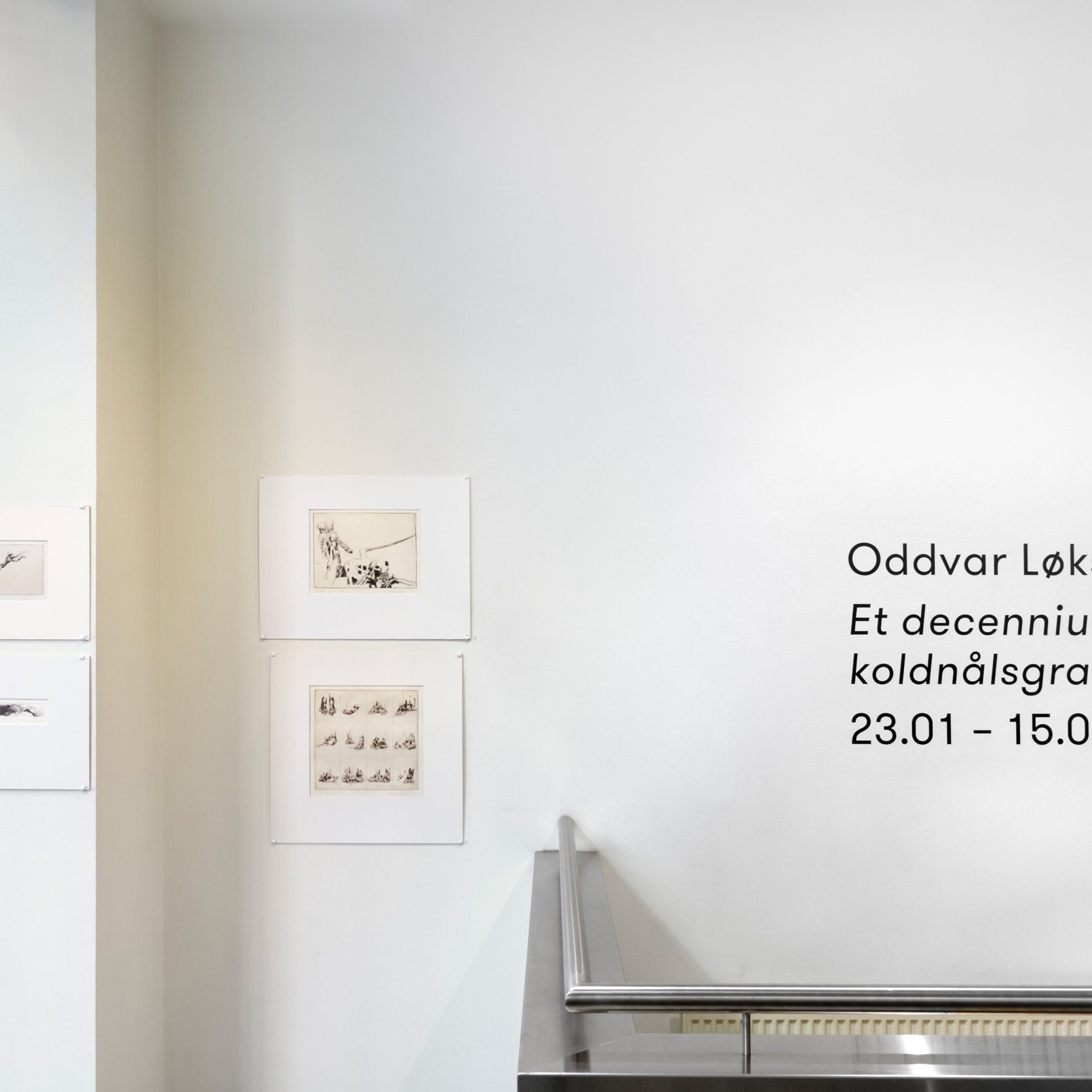 Fra utstillingen «Et decennium med koldnålsgrafikk» av Oddvar Løkse