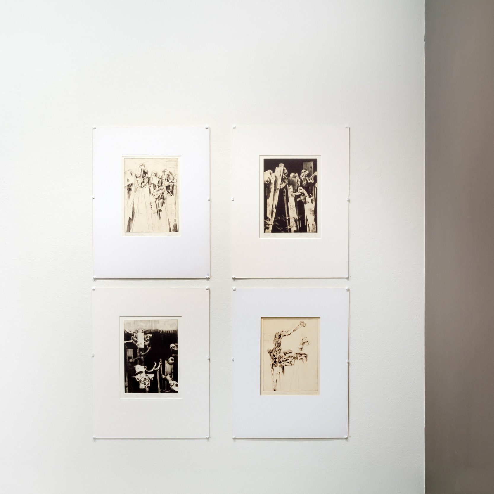 Fra utstillingen «Et decennium med koldnålsgrafikk» av Oddvar Løkse